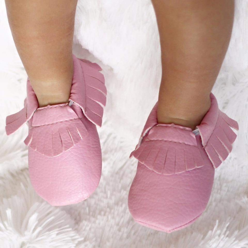 Bubblegum Pink Moccasins Size 0-3m